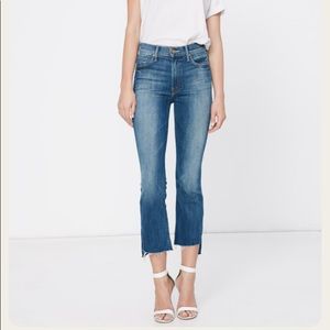 Mother “insider crop step fray” jeans.. not rough enough  25